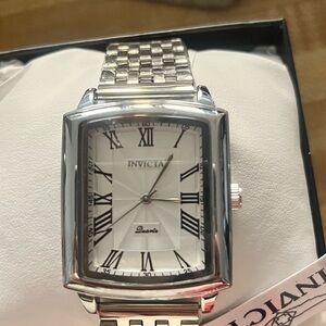 Invicta Silver Watch with Roman Numerals